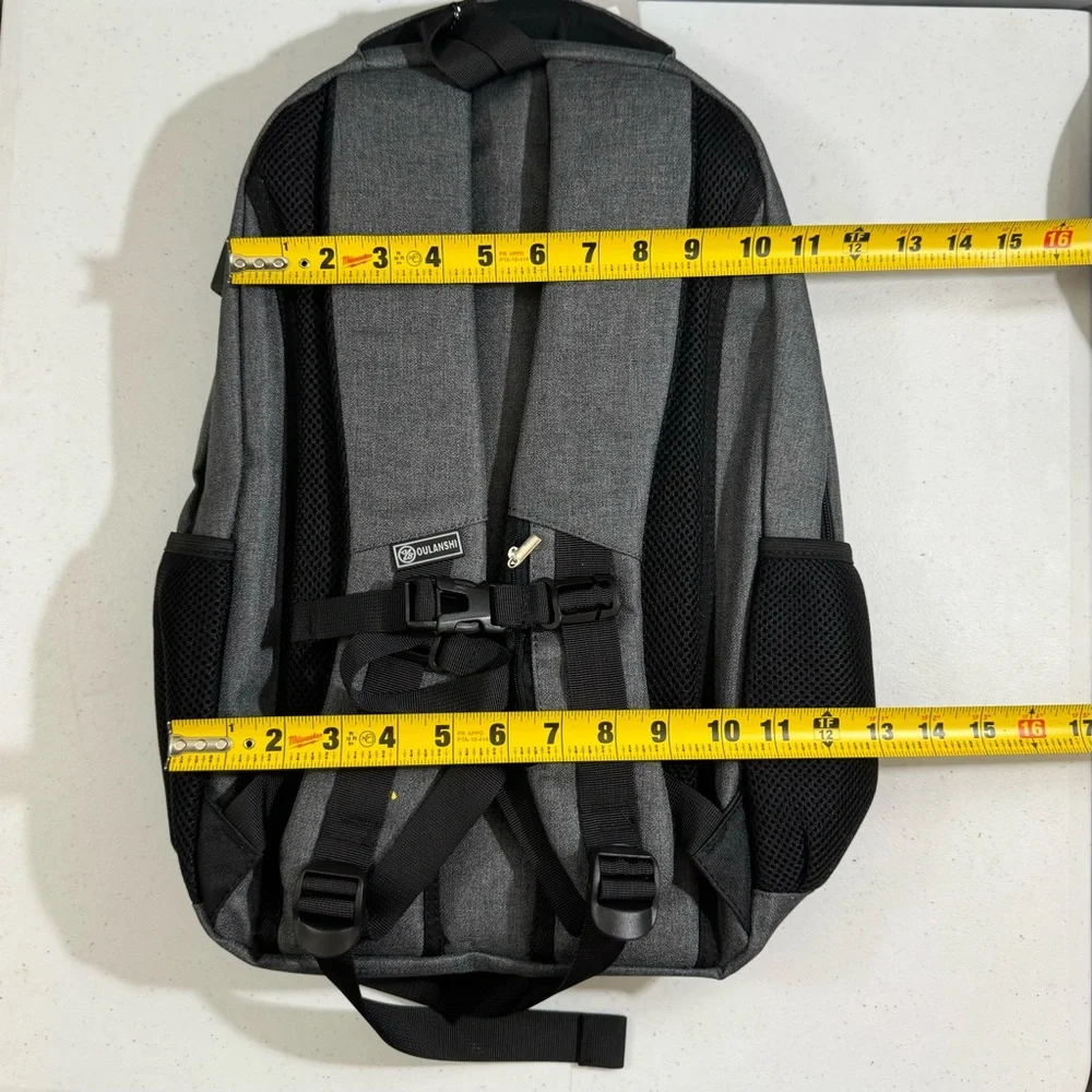 Oulanshi School Business Laptop Backpack with USB Charging Port Unisex NWT - Picture 9 of 17